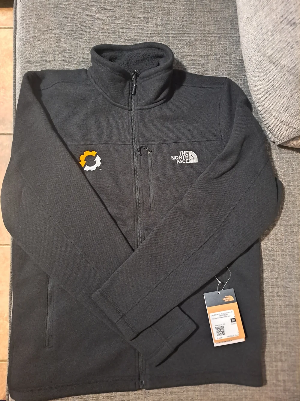 The North Face Black Lightweight Full-Zip Fleece Jacket